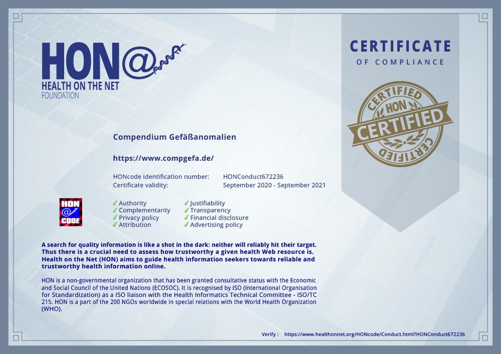 HONcode certification