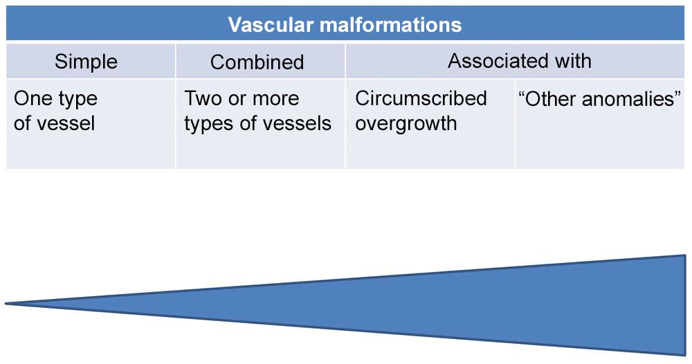 Spectrum of vascular malformations